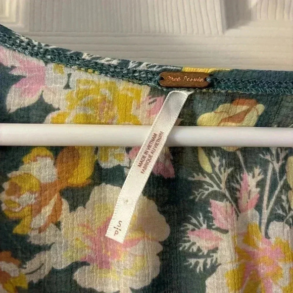 Free People Maybel Blouse In Happy Combo! - Picture 5 of 9